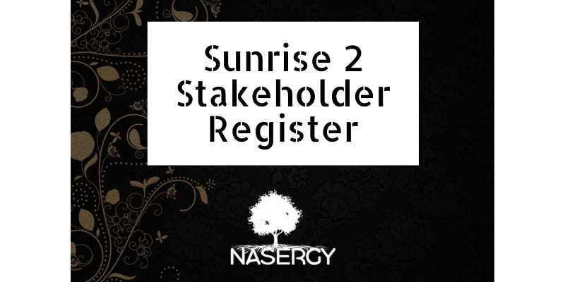 Sunrise 2 Stakeholder Register