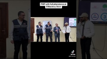 PMP with full attendance at ElMarakby Steel
